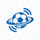 看球通网站Logo - 蓝色球形标志
